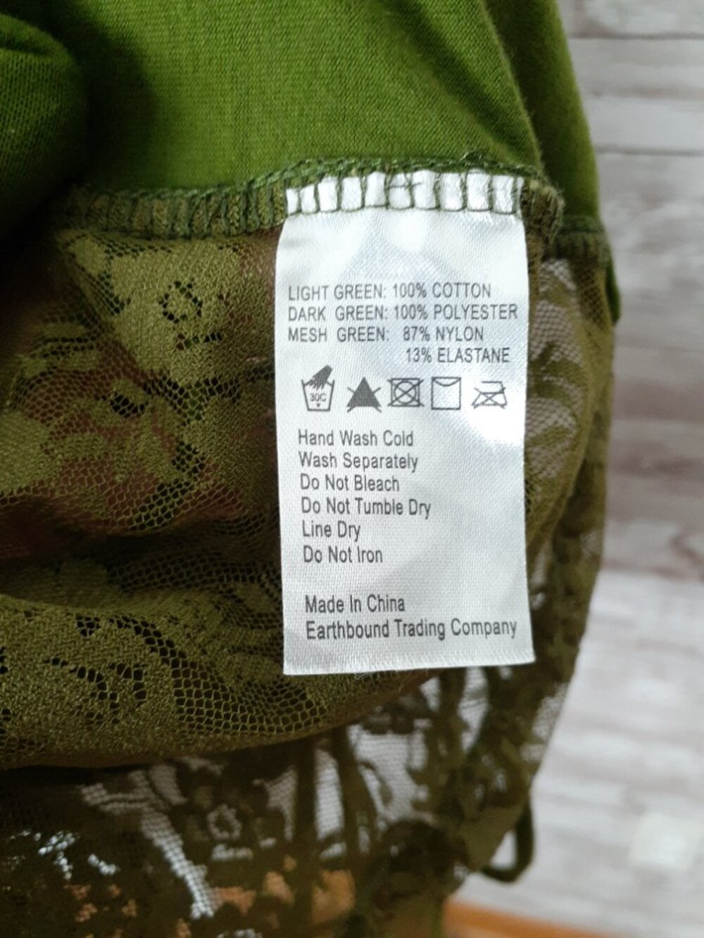 Earthbound Trading Fairy Vest S Hooded Lace Up Green Festival Ren Fair 959A - Picture 8 of 8